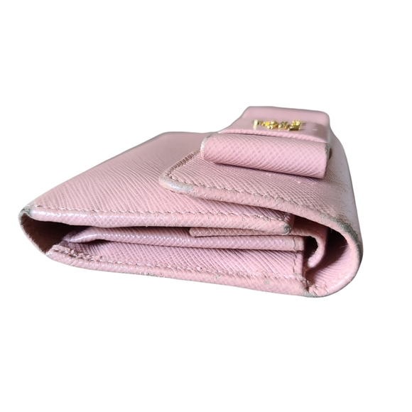 Prada Saffiano Compact Bow Leather Wallet - Picture 4 of 8